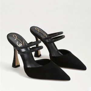 New - never worn.  Sam Edelman Augustina Mule Pump in black suede